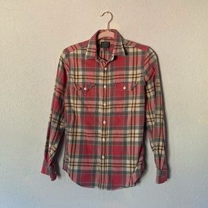 J Crew Pink Flannel